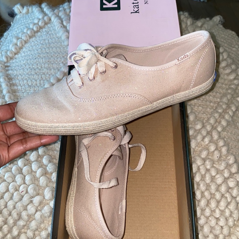Kate Spade x Keds Champion Shellac Glitter Buff Sneakers